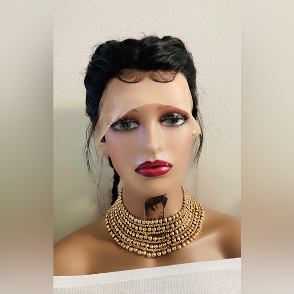 Beautiful Full lace Human Hair wig for Woman 22inch
Free parts Color natural - Picture 4 of 8